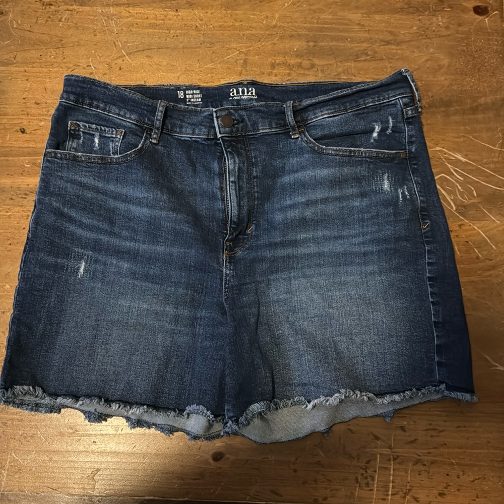 Ana brand size 18 only worn x1, distressed medium blue denim